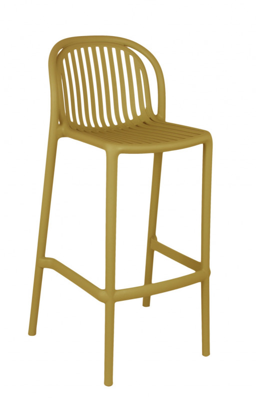 Tabouret de bar de terrasse jaune 104x52x49 cm Oman Flexmob
