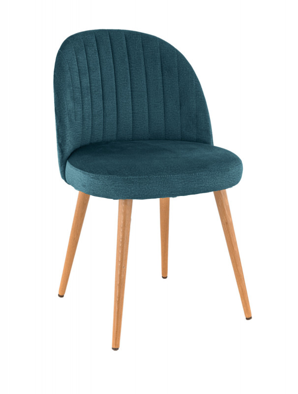 Assise de chaise bleu pétrole 43x49x55 cm Emile Flexmob