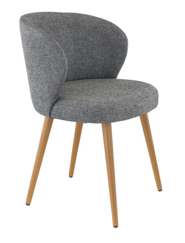 Assise de chaise gris foncé 43x49x55 cm Angele Flexmob