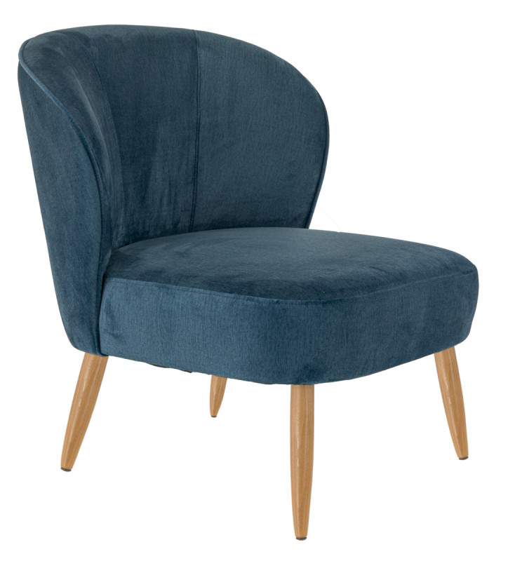 Assise de fauteuil bleu pétrole 52x70x72 cm Matisse Flexmob