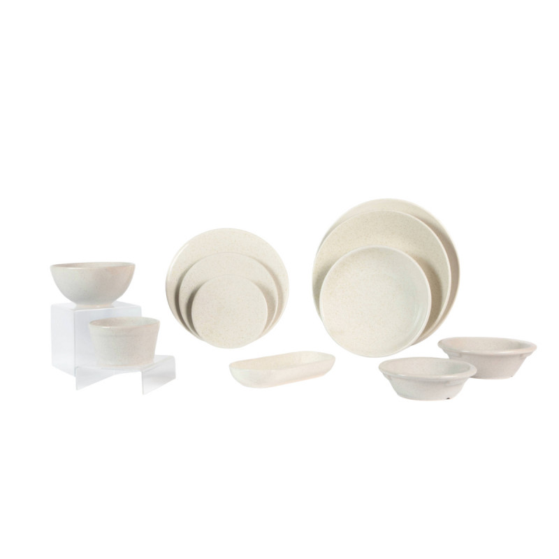 Assiette coupe plate stone grès renforcé Ø 20 cm Twist Essentials Collection