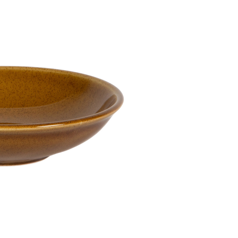Assiette coupe creuse caramel grès renforcé Ø 18 cm Twist Essentials Collection