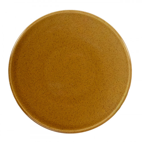 Assiette coupe plate caramel grès renforcé Ø 16 cm Twist Essentials Collection
