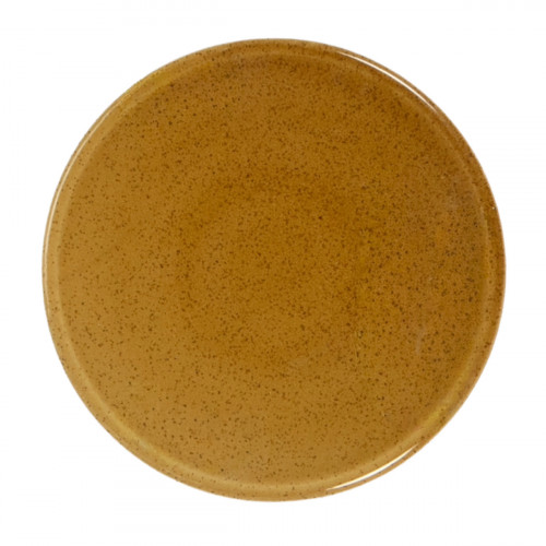 Assiette coupe plate caramel grès renforcé Ø 12 cm Twist Essentials Collection
